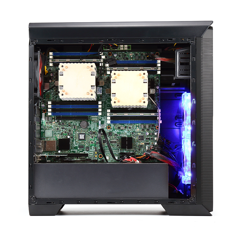 英特尔E5十六核2650V2双路主板图形工作站服务器游戏办公电脑主机解析